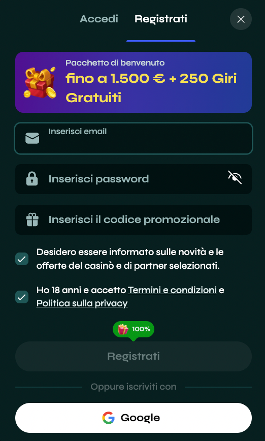 SavaSpin Bonus di benvenuto